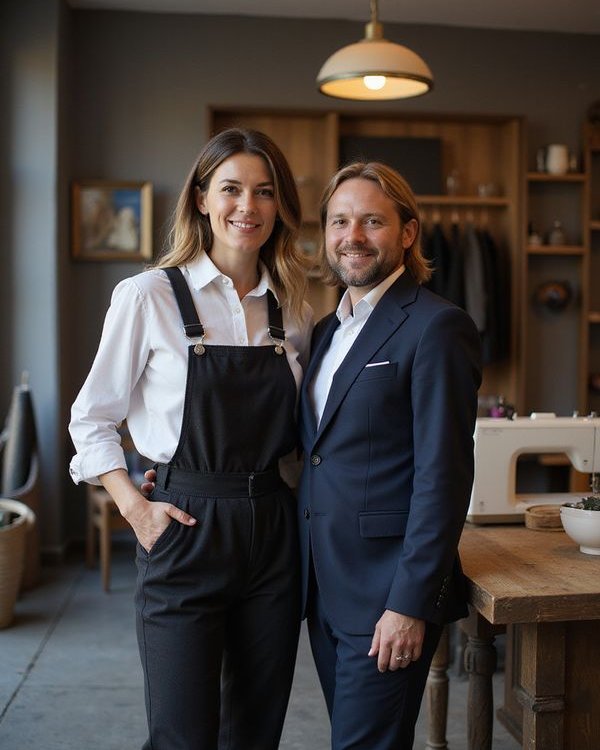 David and Maria Finch in their Victoria atelier